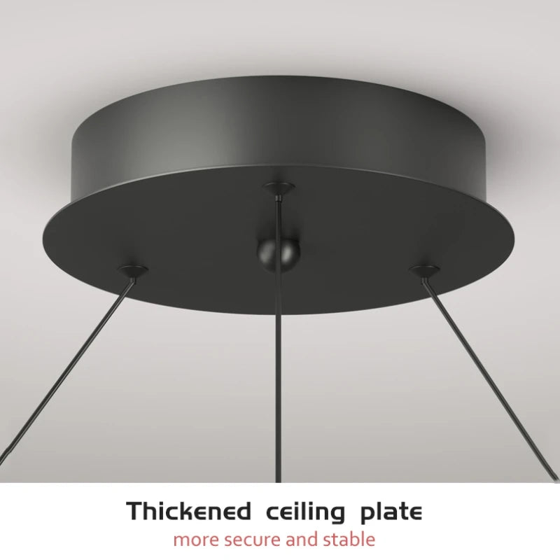 lustre spirale en aluminium led pour décoration maison