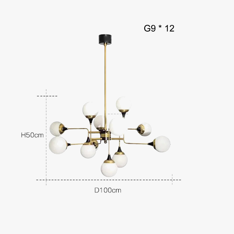 lustre stilnovo design créatif style postmoderne haricot magique
