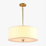 lustre style américain simple lumière couverture tissu moderne