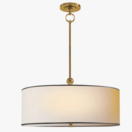 lustre style américain simple lumière couverture tissu moderne