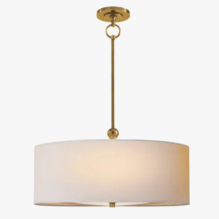 lustre style américain simple lumière couverture tissu moderne