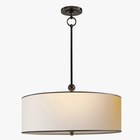 lustre style américain simple lumière couverture tissu moderne