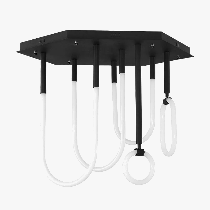 lustre style nordique ligne combinaison minimalisme moderne led dimmable