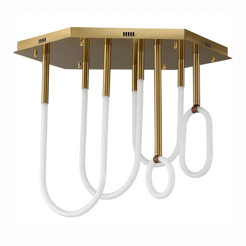 lustre style nordique ligne combinaison minimalisme moderne led dimmable