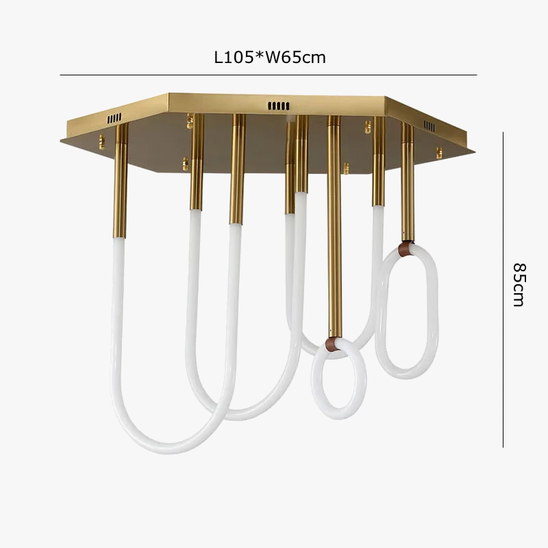lustre style nordique ligne combinaison minimalisme moderne led dimmable