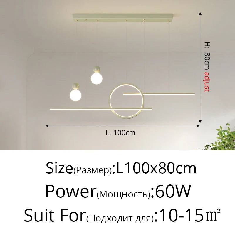 lustre style nordique moderne simple décoration crème millet