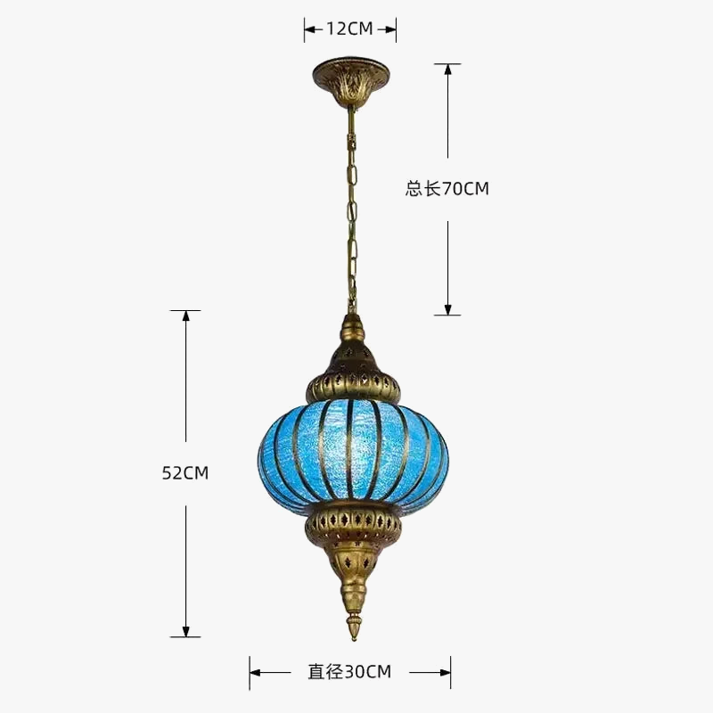 lustre suspendu asiatique décoratif pour intérieur bohème