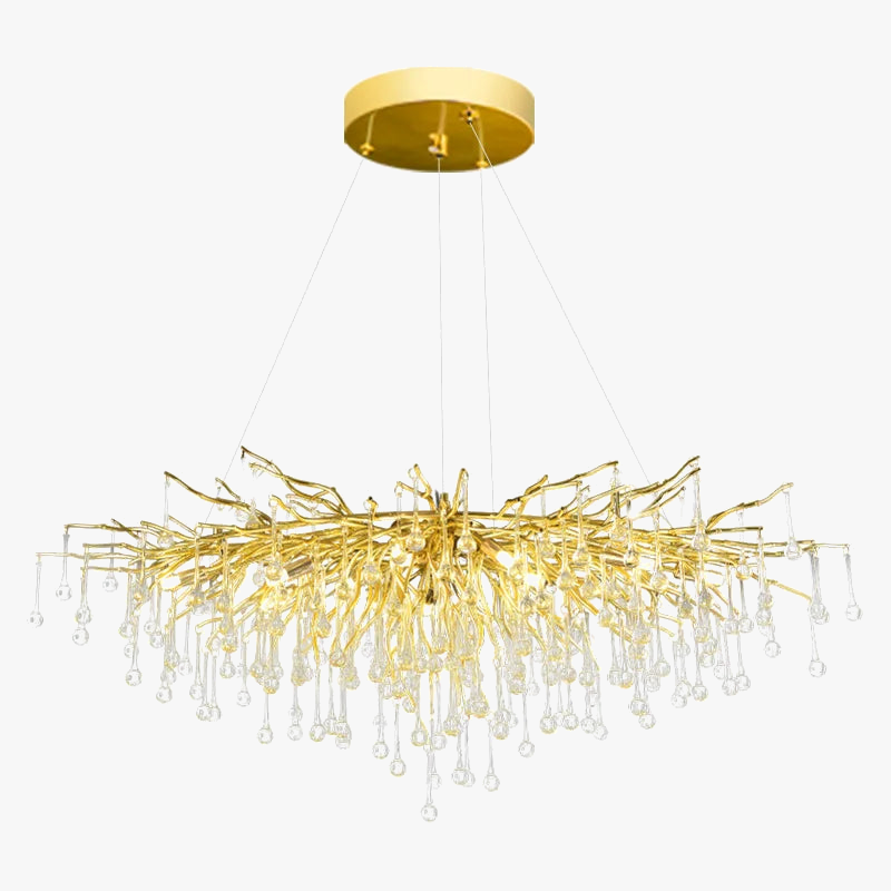 lustre suspendu en cristal design pour intérieur élégant