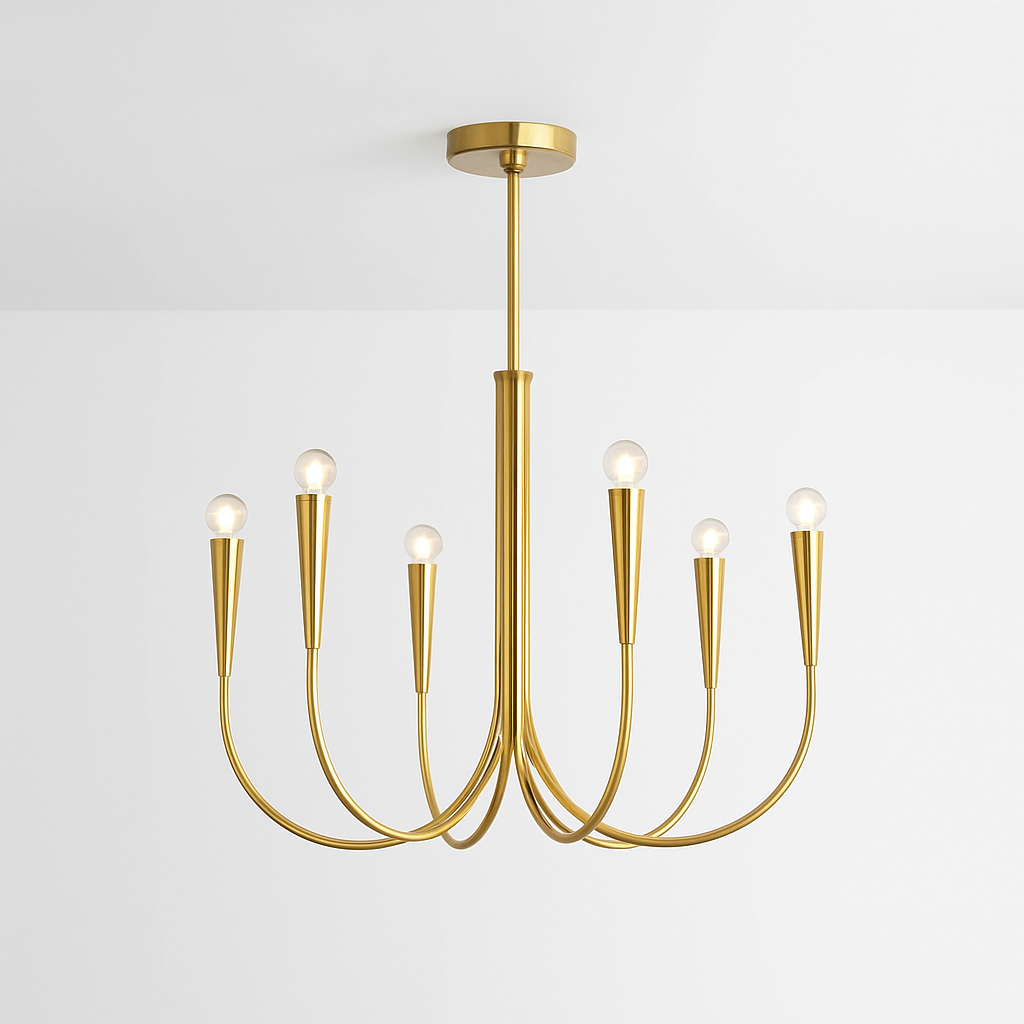 lustre suspendu en forme de bougie style français décoratif intérieur