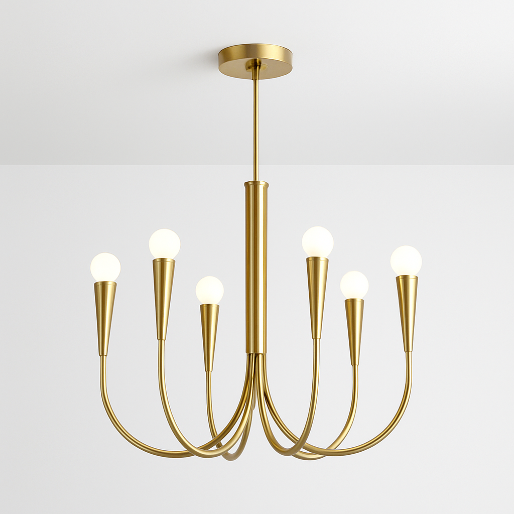 lustre suspendu en forme de bougie style français décoratif intérieur