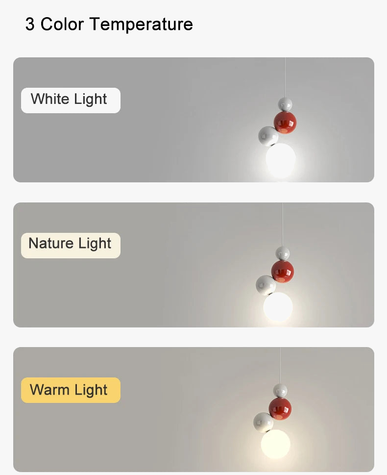 lustre suspendu en métal rond pour chambre d'enfant