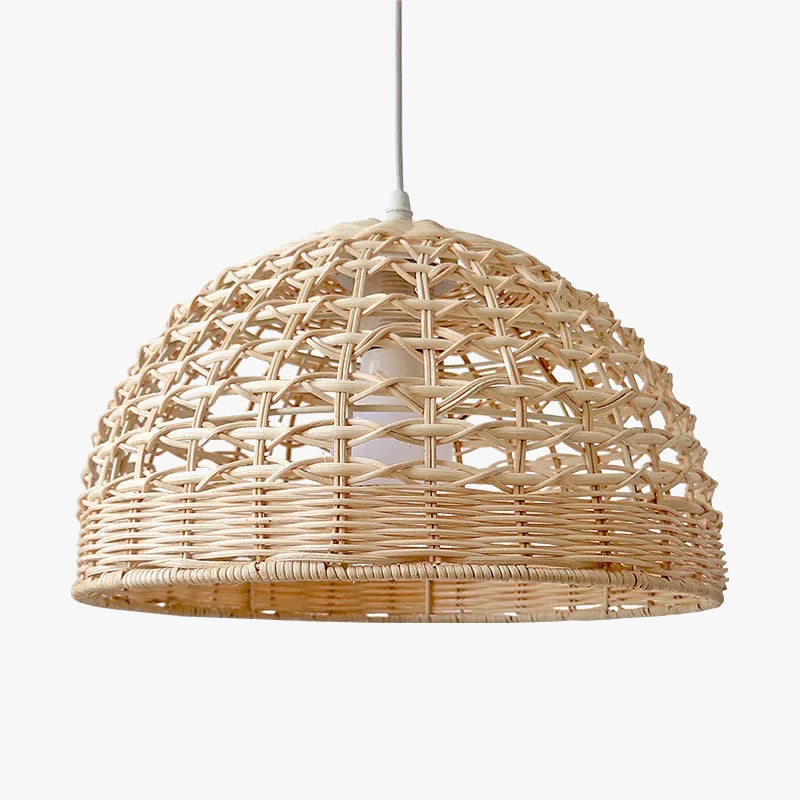 lustre suspendu en rotin abat-jour pour éclairage suspendu