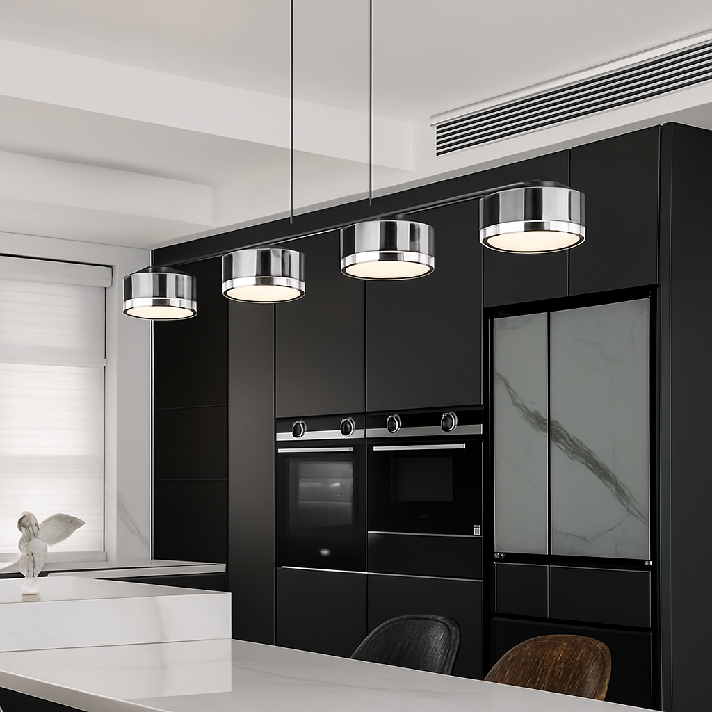 lustre suspendu en verre avec gradation réglable pour divers espaces