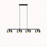 lustre suspendu en verre avec gradation réglable pour divers espaces