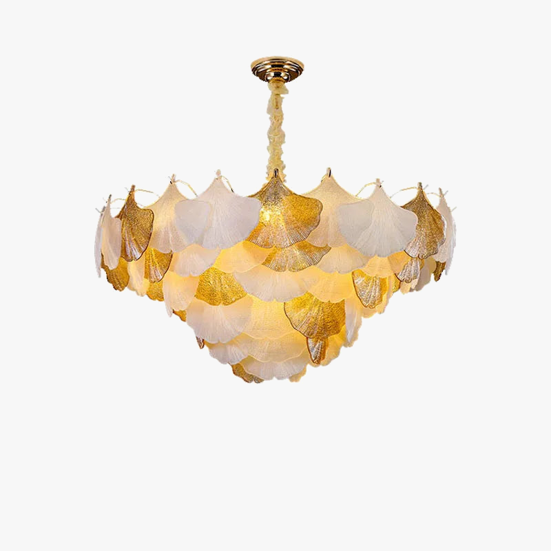 lustre suspendu à led design ginkgo réglable pour intérieur moderne