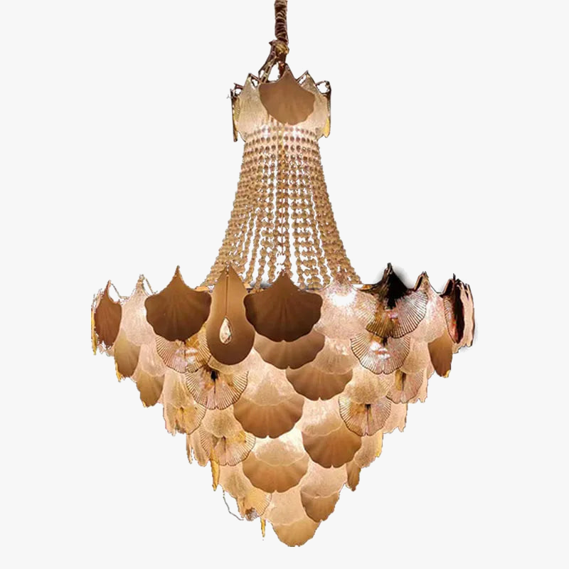 lustre suspendu à led design ginkgo réglable pour intérieur moderne