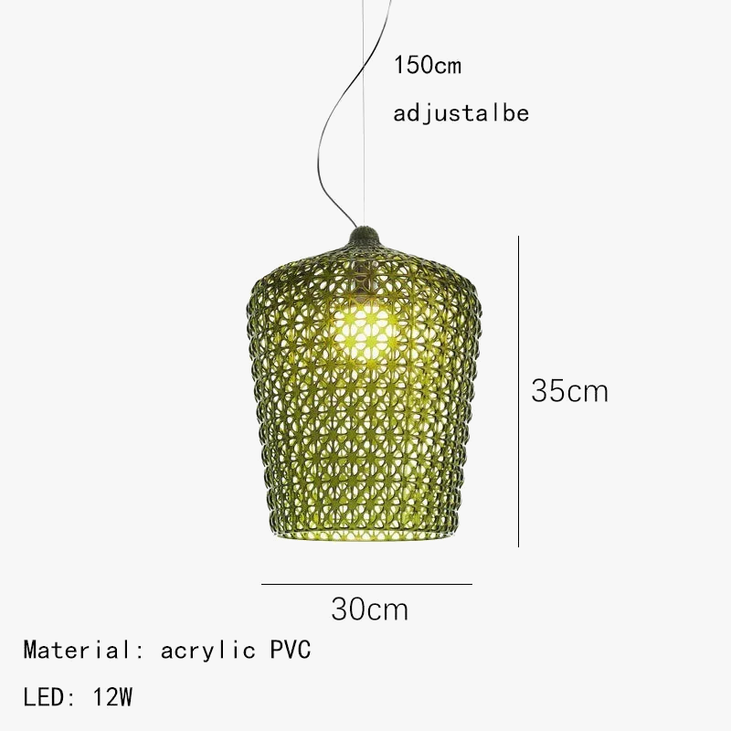 lustre suspendu à led en acrylique design nordique pour éclairage intérieur