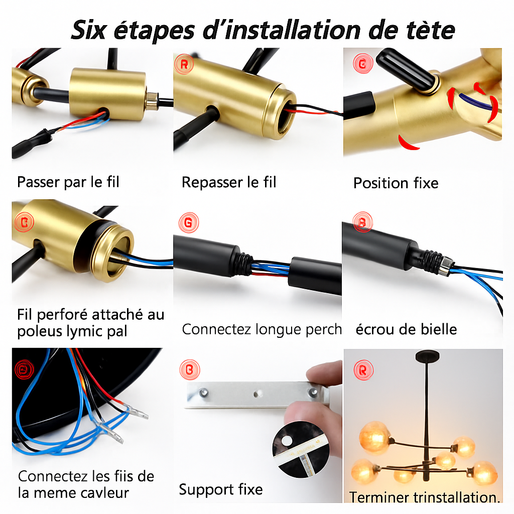 lustre suspendu led moderne nordique pour décoration intérieure