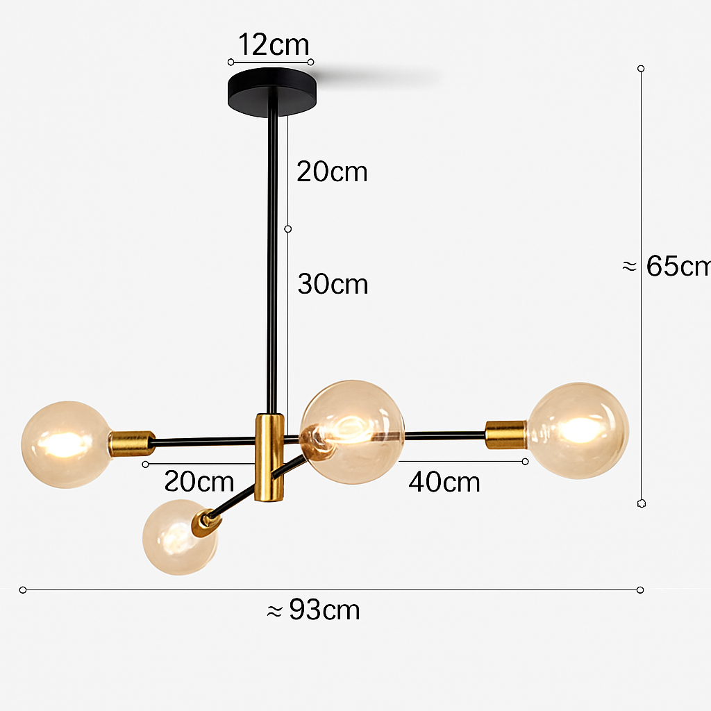 lustre suspendu led moderne nordique pour décoration intérieure