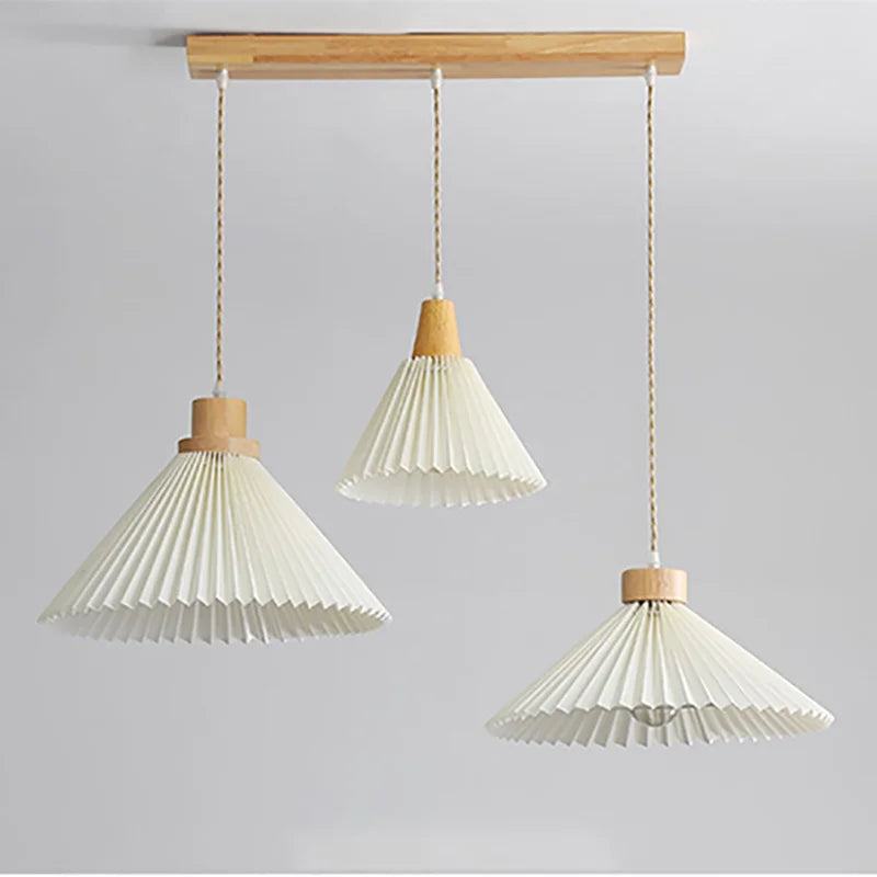 lustre suspendu moderne en bois pour décoration