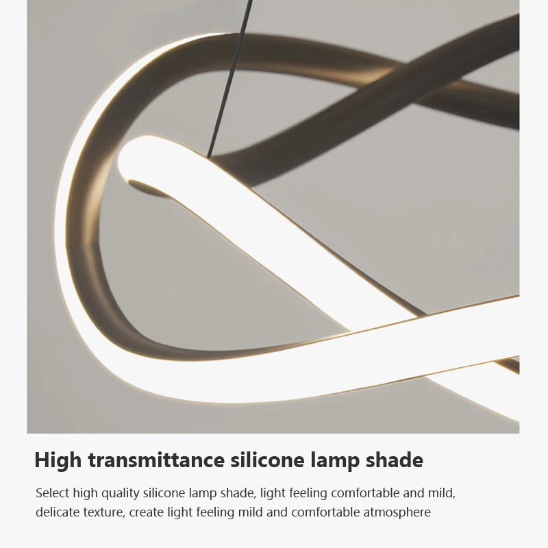 lustre suspendu moderne en led pour décoration intérieure
