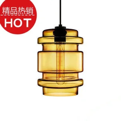lustre suspendu moderne en verre transparent design élégant