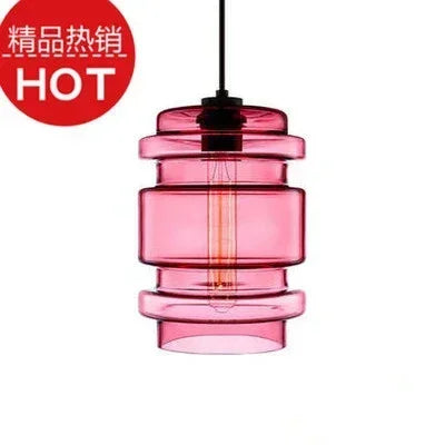 lustre suspendu moderne en verre transparent design élégant