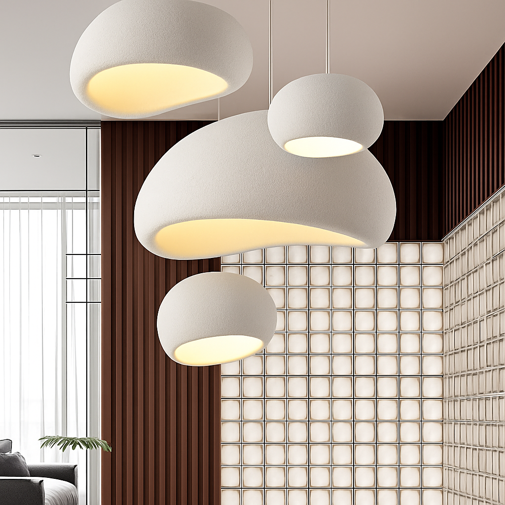lustre suspendu moderne japonais fait main pour intérieur et café