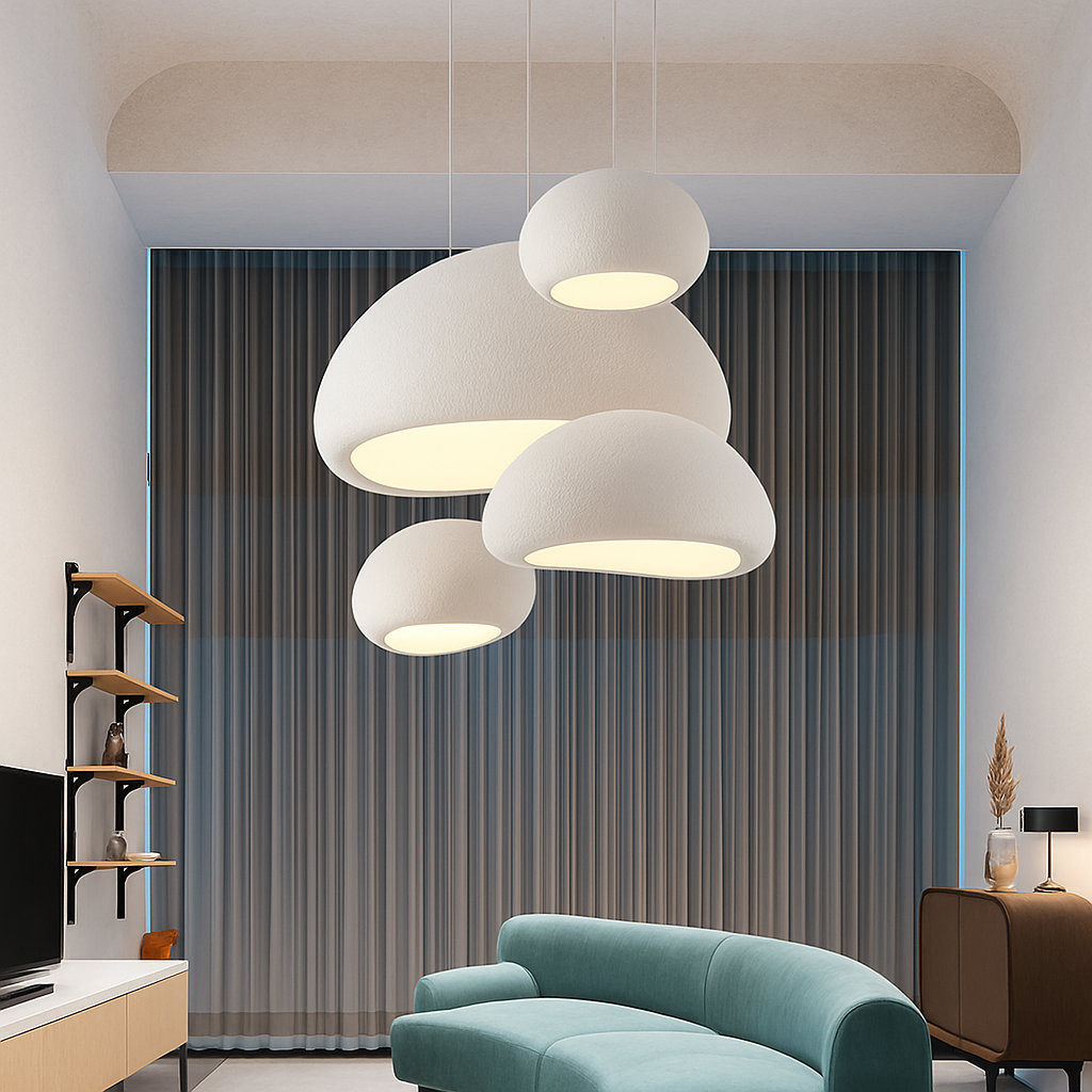 lustre suspendu moderne japonais fait main pour intérieur et café