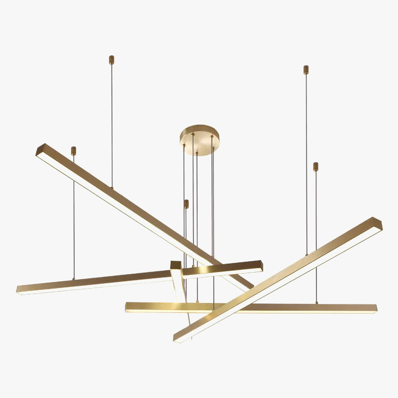 lustre suspendu moderne pour décoration intérieure lumineuse
