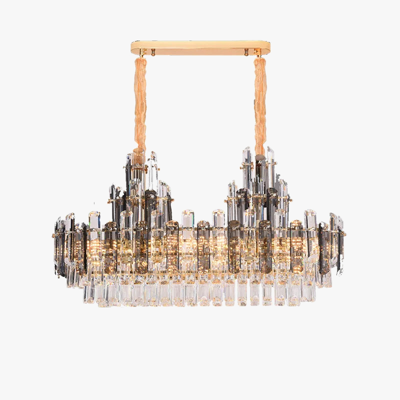 lustre suspendu ovales en cristal à led dimmable tendance 2022