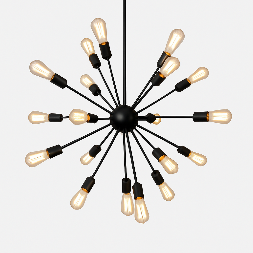 Lustre suspension en boule avec plusieurs bras Sputnik