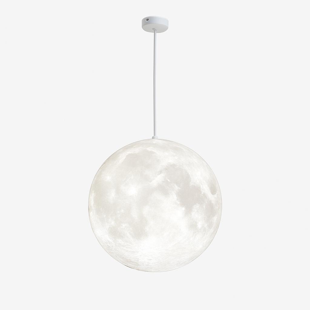 lustre suspension led pleine lune sandyha pour barre table