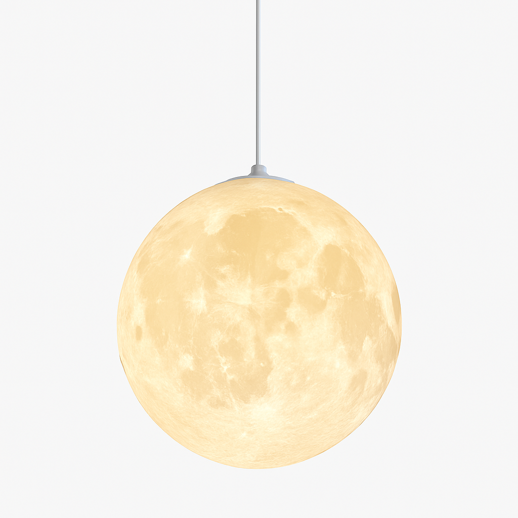 lustre suspension led pleine lune sandyha pour barre table