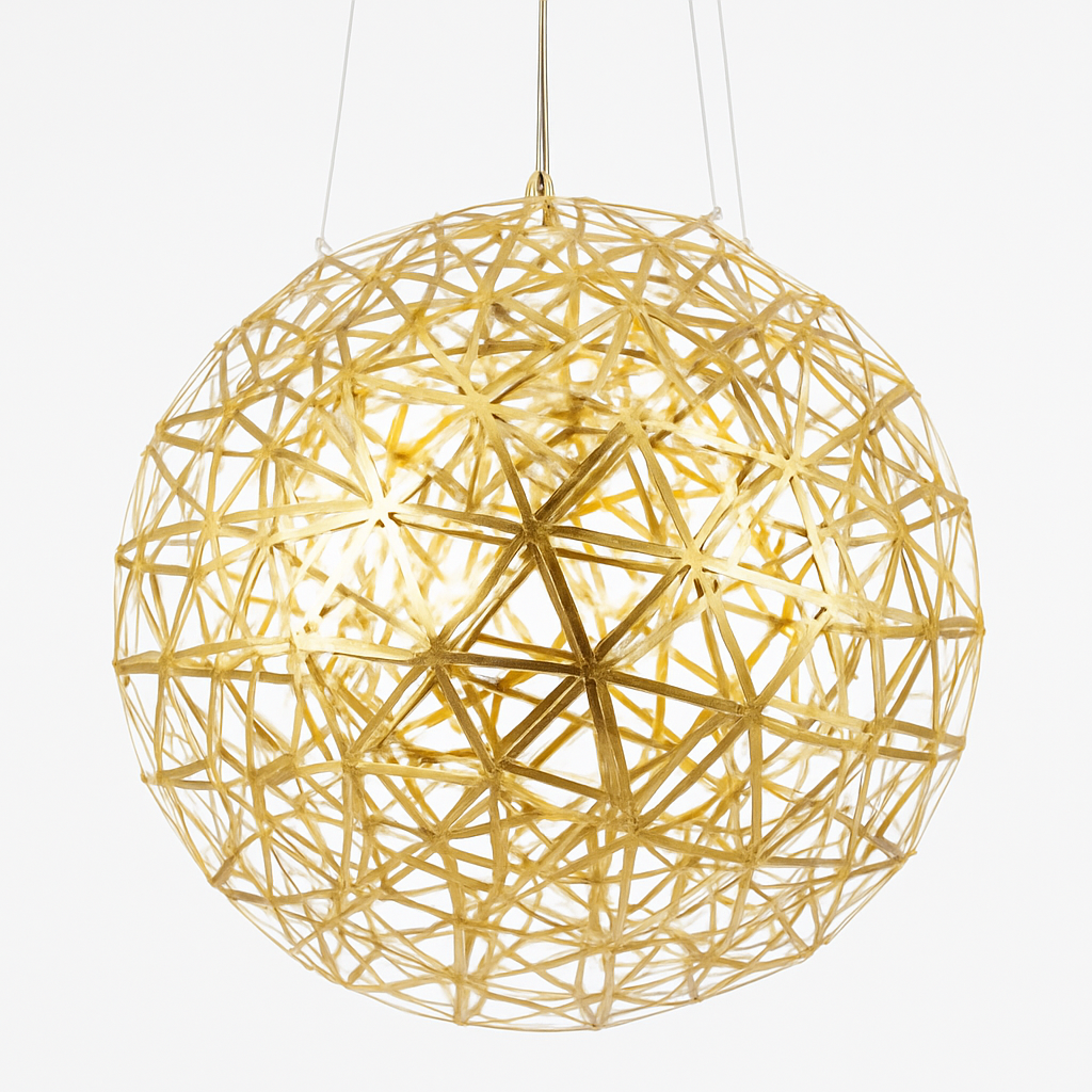 lustre suspension loft en acier inoxydable led spark ball