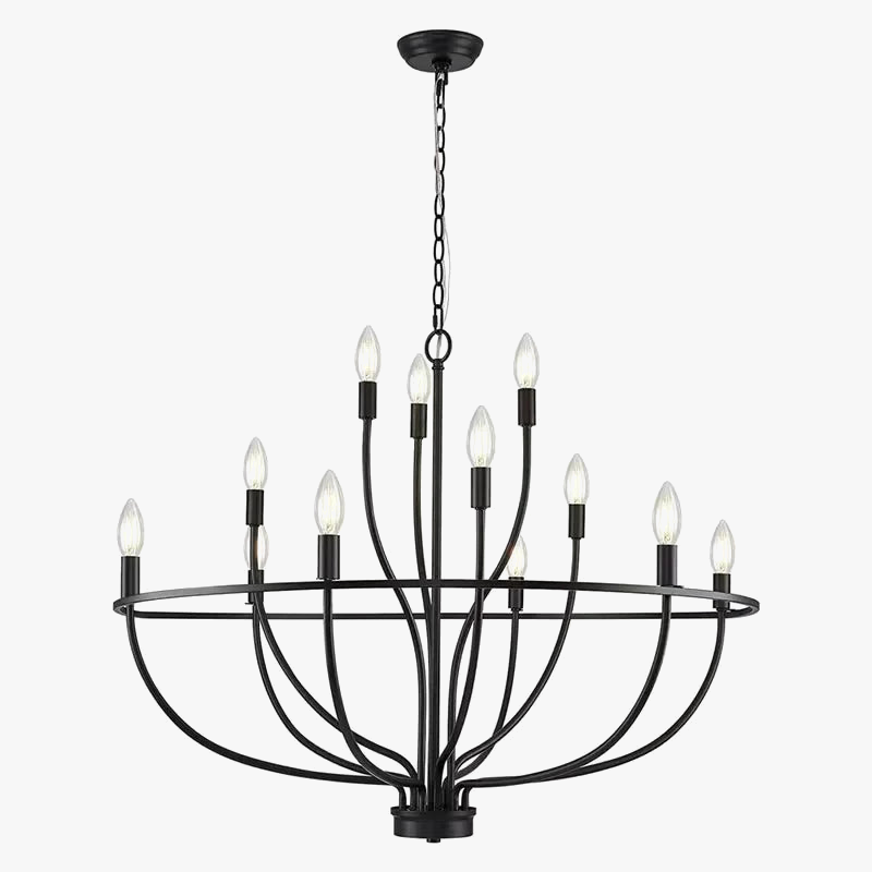lustre suspension rétro led industriel anneau lumineux decorfixtures