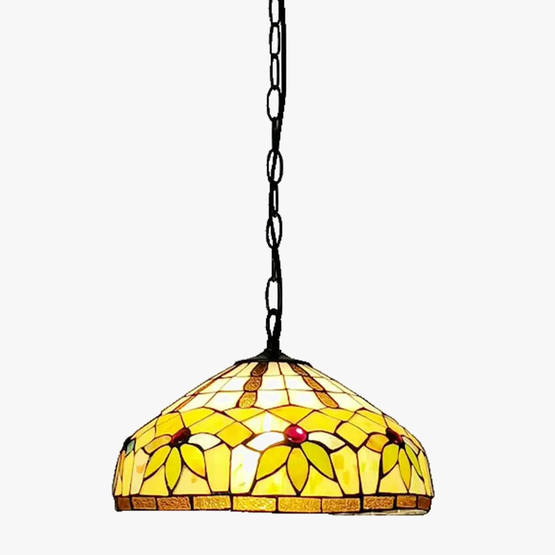 lustre tiffany feuilles éclairage créatif pour café restaurant bar