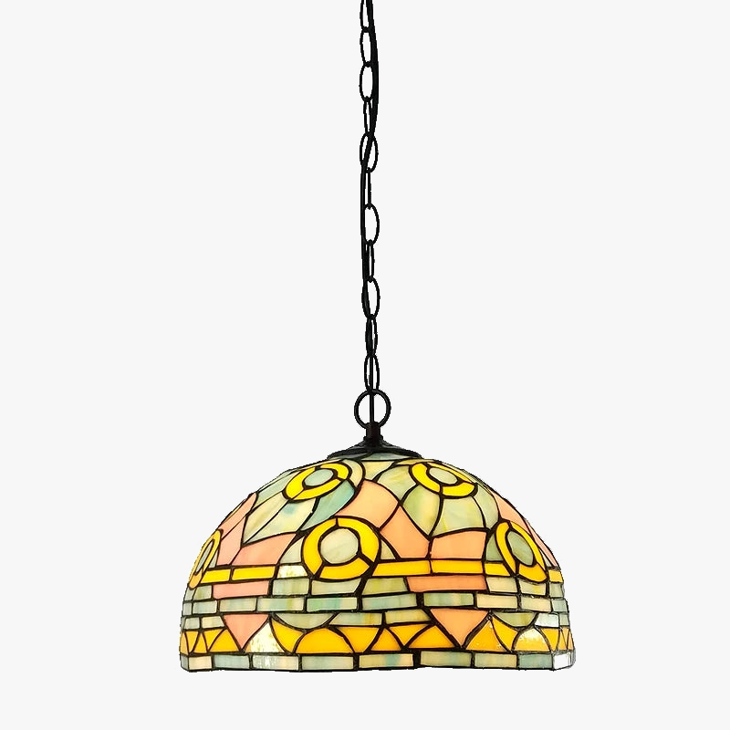 lustre tiffany rétro créatif style nordique pour café et bar