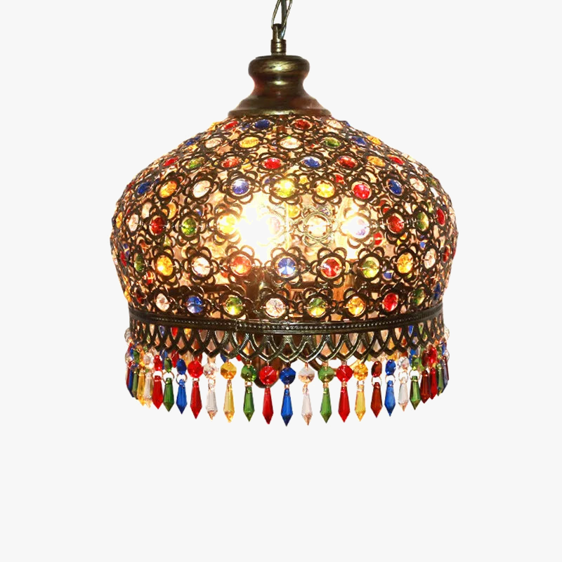 lustre turc vintage style bohème vitrail romantique pour café ou restaurant