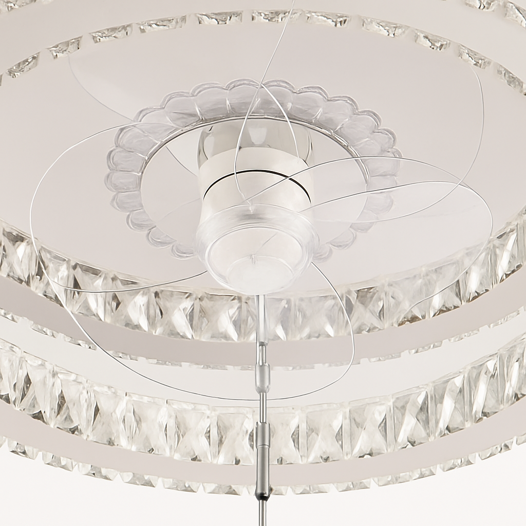 lustre ventilateur de plafond avec lumières et télécommande dimmable