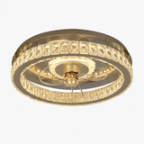 lustre ventilateur de plafond avec lumières et télécommande dimmable
