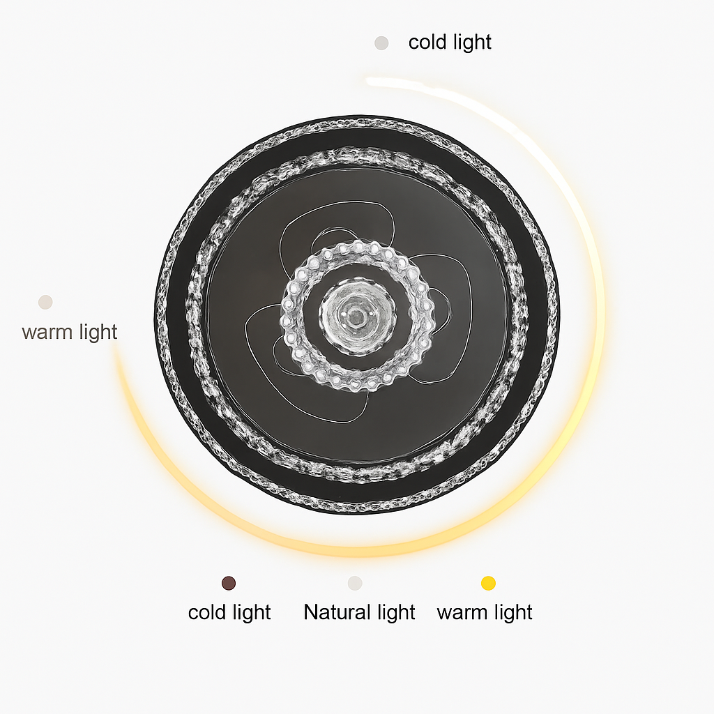 lustre ventilateur de plafond avec lumières et télécommande dimmable