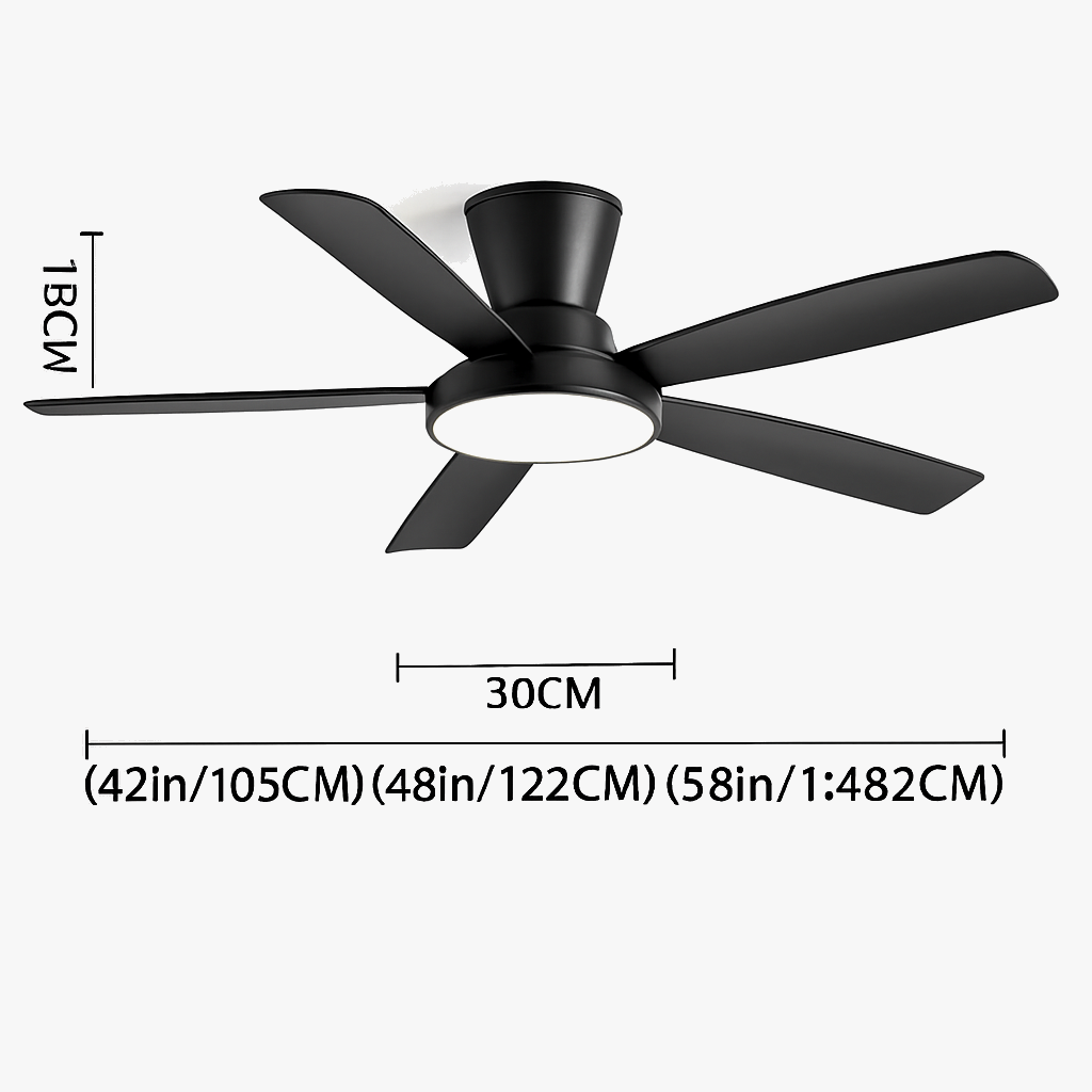 lustre ventilateur silencieux avec télécommande pour un confort optimal