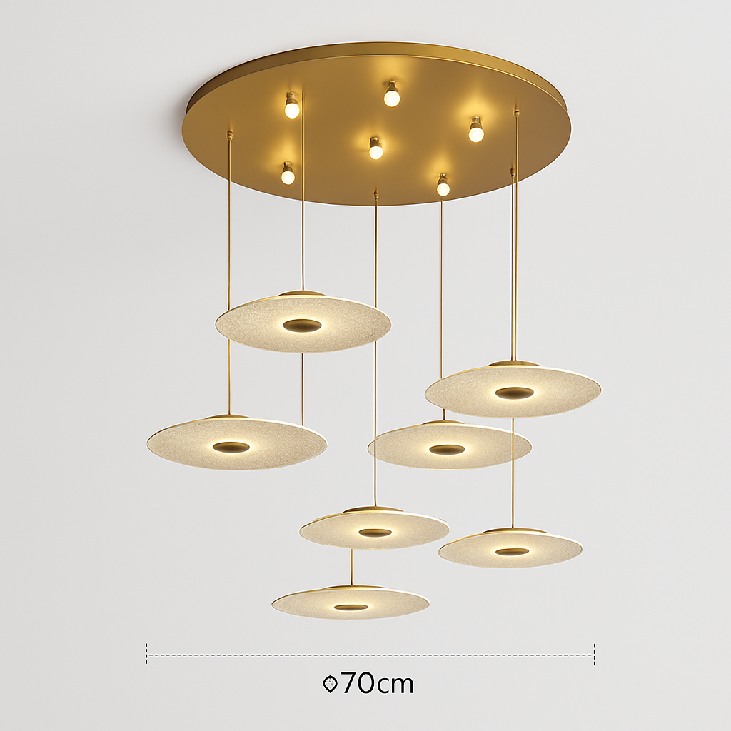 Lustre Villa Moderne Minimaliste Luxe Créatif Tournant Escalier Long