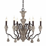 lustre vintage à bougie style européen rétro élégant pour intérieur moderne