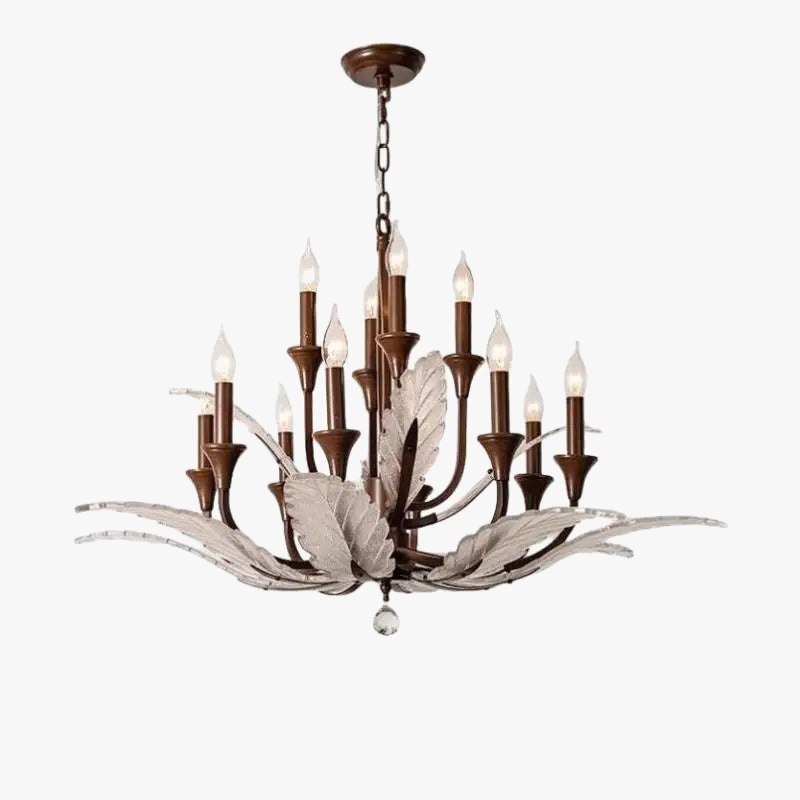 lustre vintage en cristal pour éclairage intérieur élégant