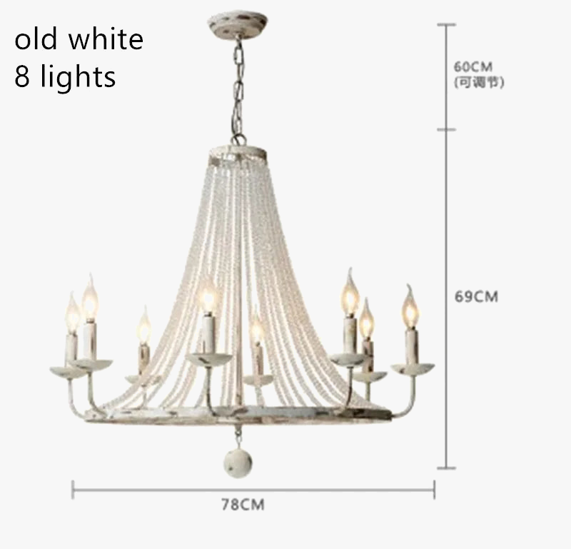 lustre vintage en cristal rétro pour café et bar