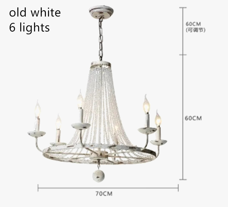 lustre vintage en cristal rétro pour café et bar