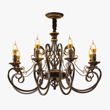 lustre vintage en fer rétro pour intérieur élégant