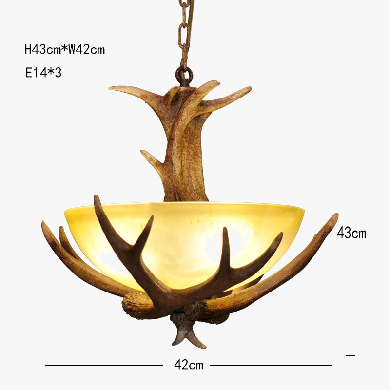 lustre vintage en résine pour hôtels et restaurants asiatiques